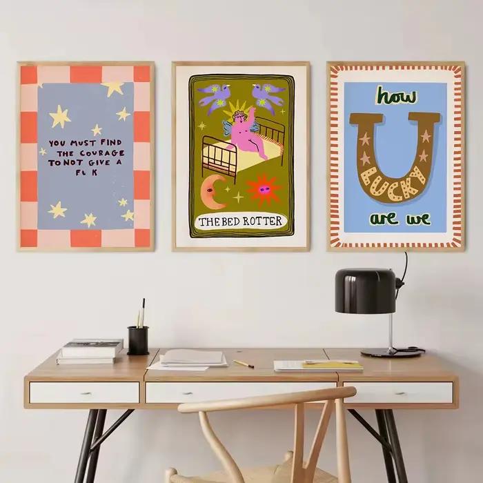 Slogan de maison humoristique coloré