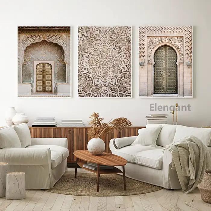 Toile d'art mural marocain imprimé