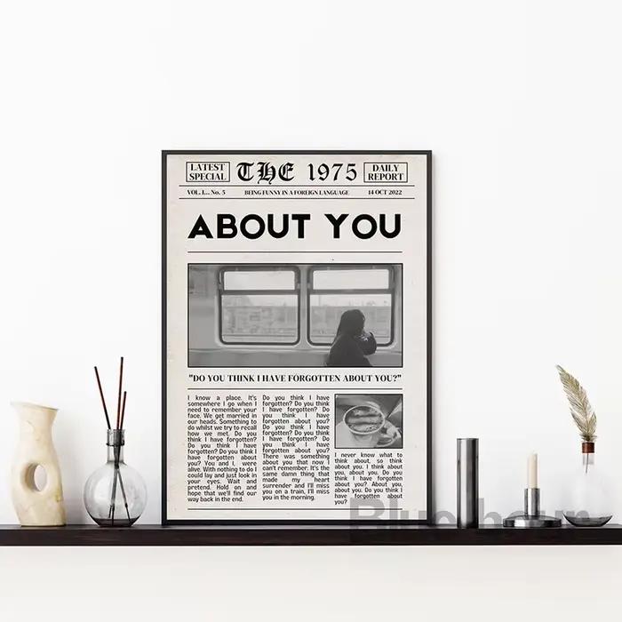 Imprimés d'art de journal rétro