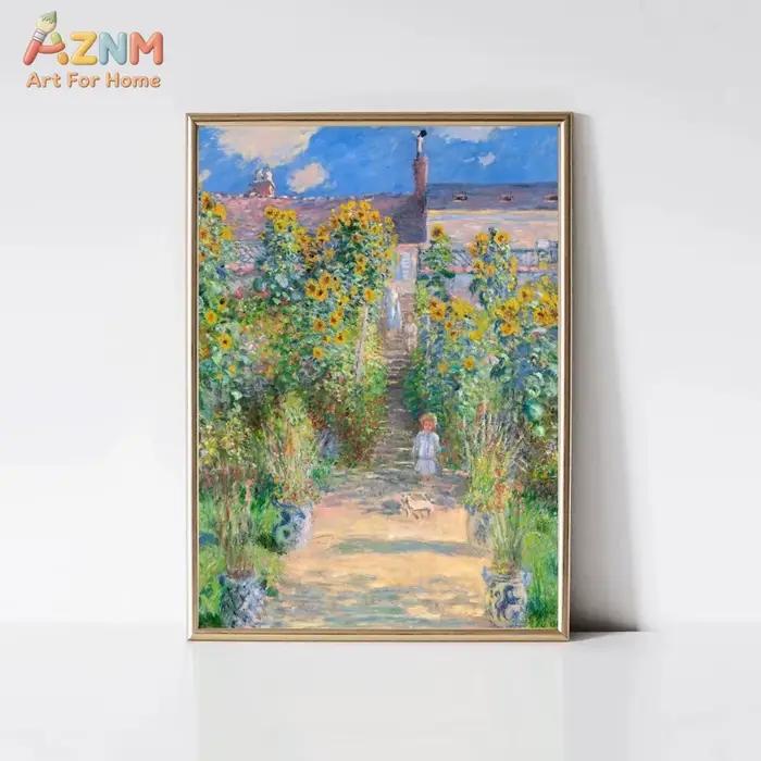Affiches et impressions sur toile de paysages de jardin classiques de Claude Monet