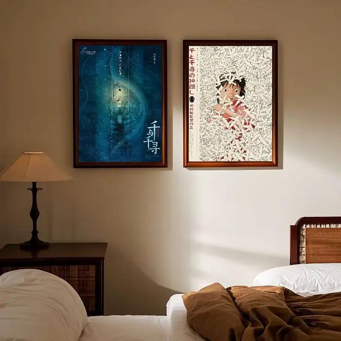 Ghibli Miyazaki Hayao s-spirit affiche classique HD Art collant mur étanche maison salon chambre Bar décoration esthétique