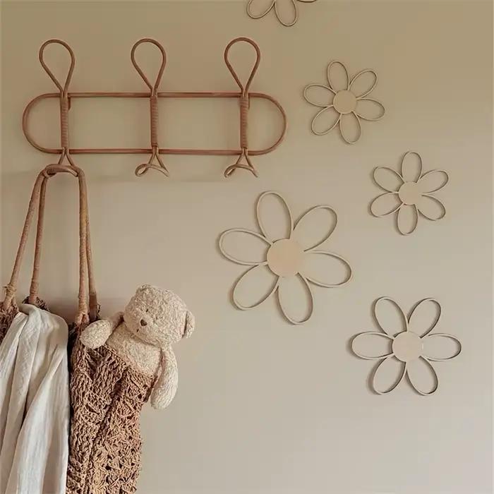 Scandinave découpé marguerite fleur décoration murale