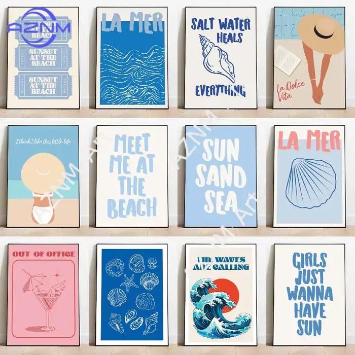 Affiche « Seashells Meet Me At The Beach »