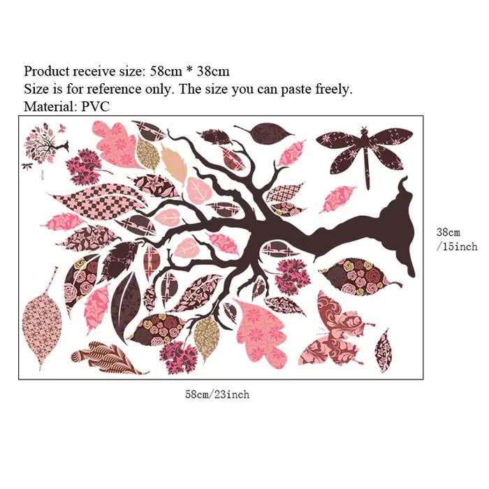 Autocollant Mural arbre coloré