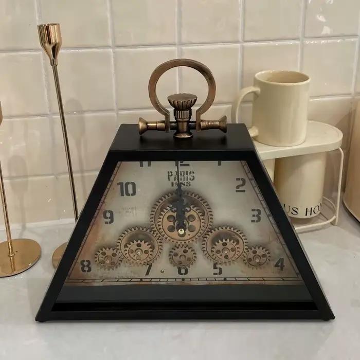Horloge de Table Antique rétro en métal