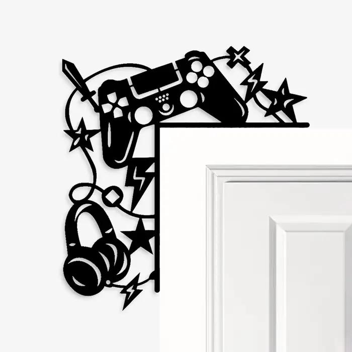 Peinture d'art en fer pour porte de Gamer