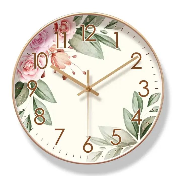 Horloge murale tournesol pour salon