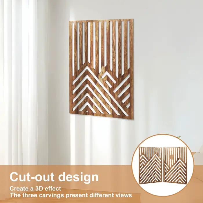 Sculpture murale en bois