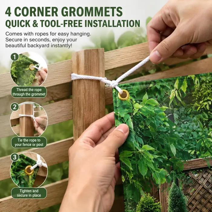 Toiles de fond de jardin pour mur 210x150cm