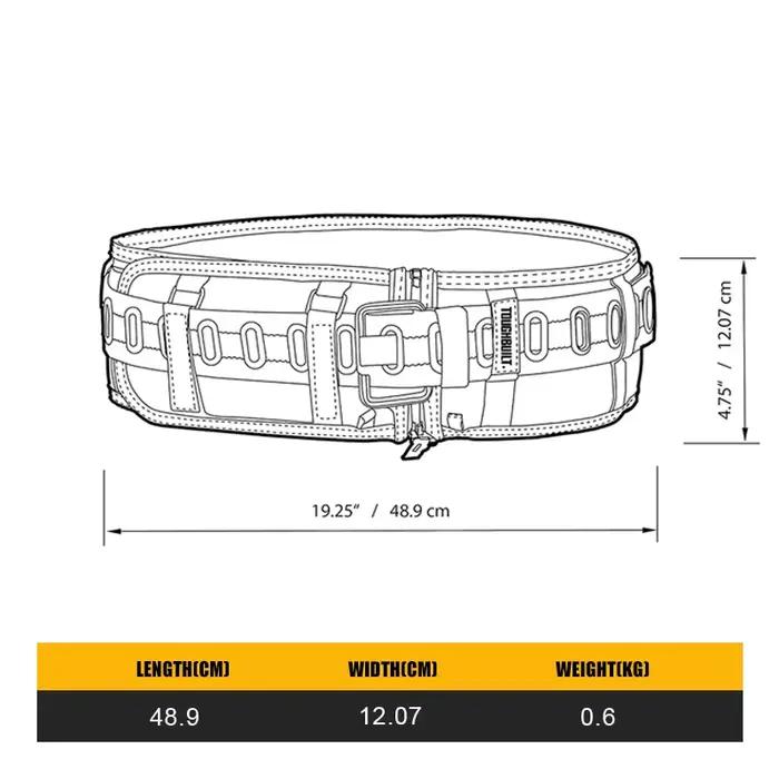 TOUGHBUILT TB-CT-40P ceinture rembourrée boucle en acier/Support arrière ceinture de Protection de taille à boucle métallique épaissie et élargie