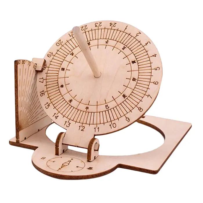 Horloge solaire équatoriale DIY en bois