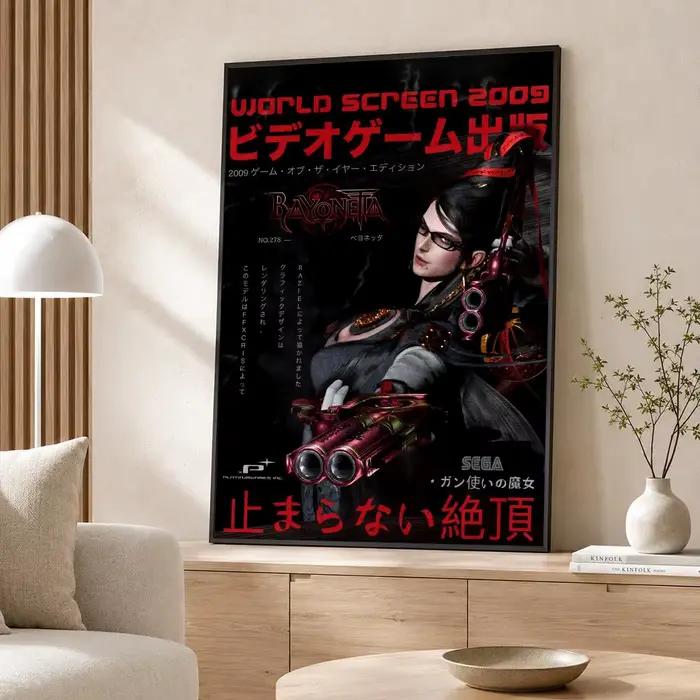 Poster autocollant mural du jeu Bayonetta 3