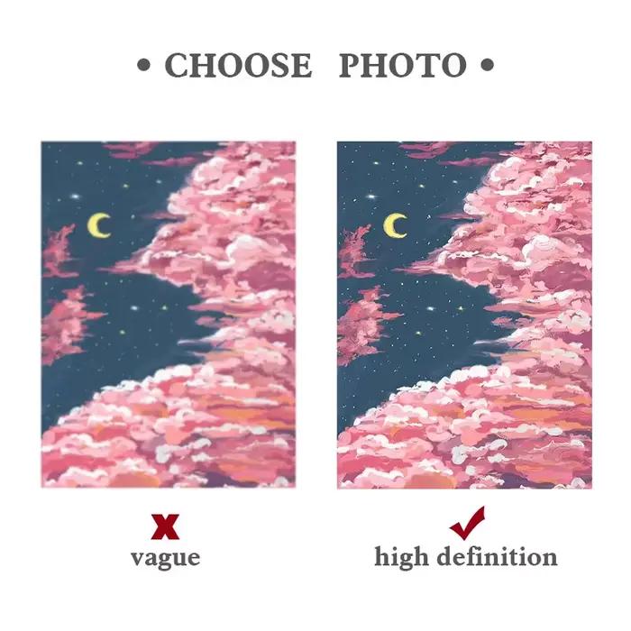 (Pas de cadre) cadeau personnalisé affiche sur toile personnalisée imprime Art mural avec votre Photo peinture Simple image décorative pour la maison