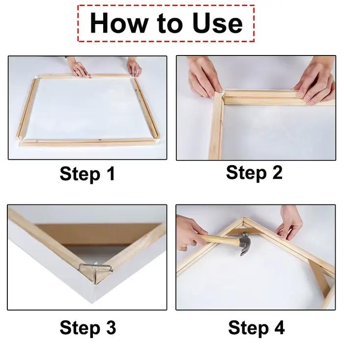 Cadre en Bois pour Toile de Peinture
