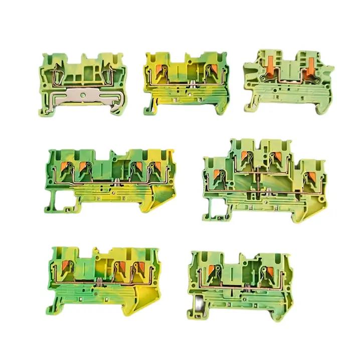 PT2.5/PTTB2.5/PT2.5-TW/PT2.5-QU/PTV2.5-PE, bornier modulaire sur Rail DIN, entrée latérale, connecteur de fil de prise de terre enfichable
