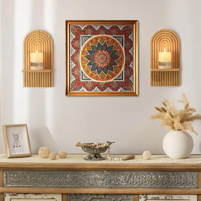 Boho étagères en bois pour mur décoratif livre étagère murale flottante pour salon salle de bain chambre