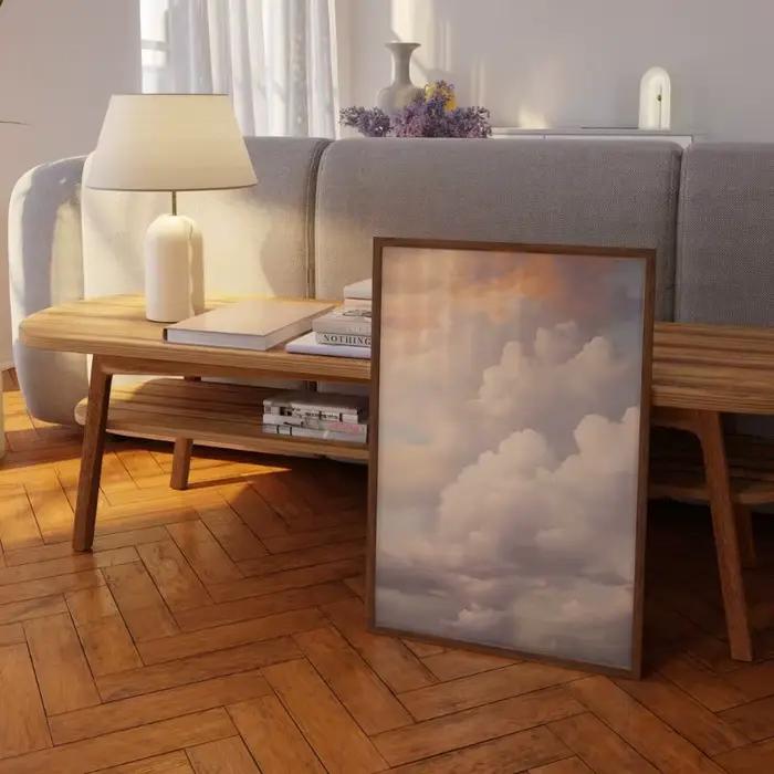 Affiche de nuage Pastel Vintage