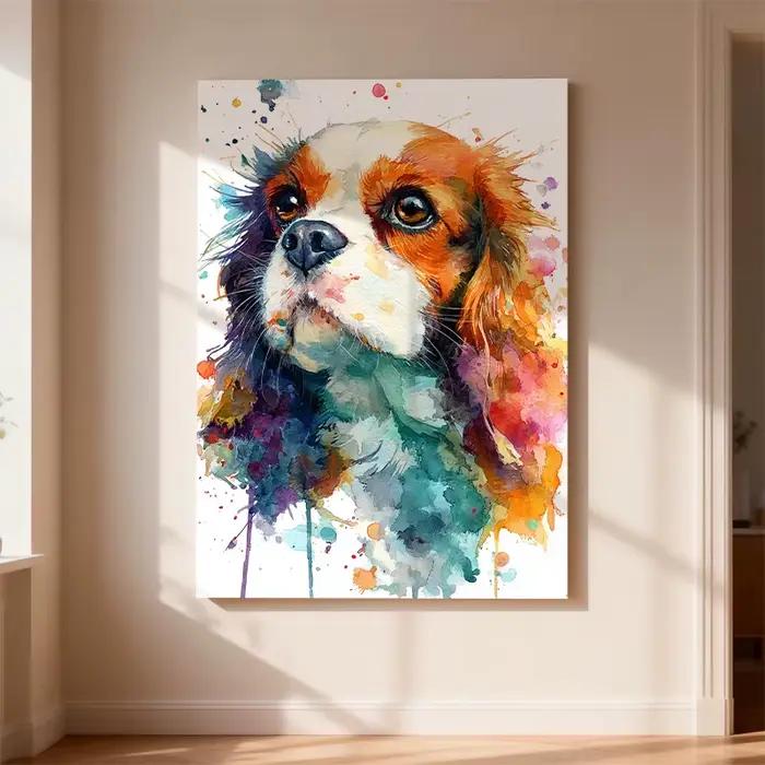 Peinture sur toile aquarelle personnalisée - Décoration murale