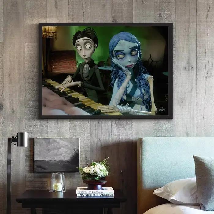 Affiche de la mariée cadavre de Tim Burton