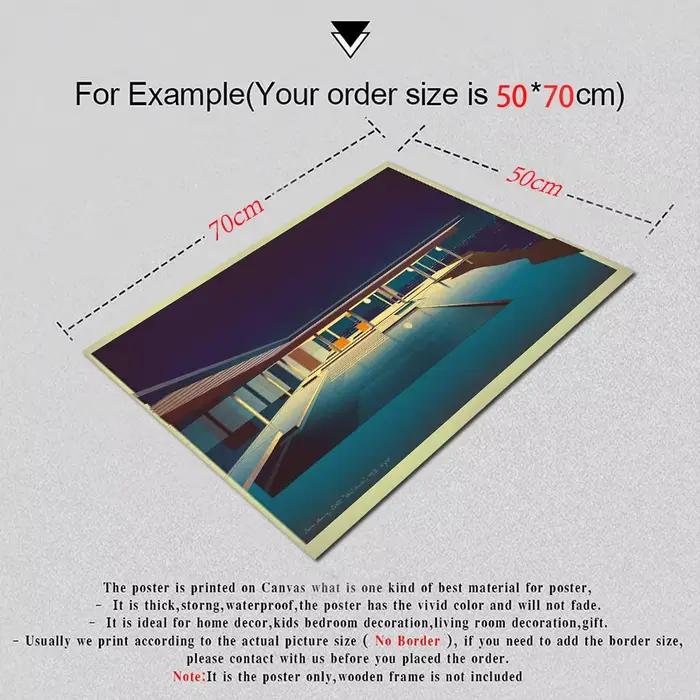Pierre Koenig Stahl House Night View Canvas Poster Pool Villa Architecture