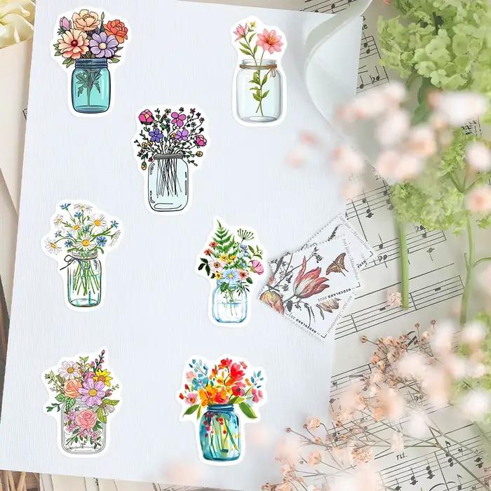 Autocollant de fleur esthétique