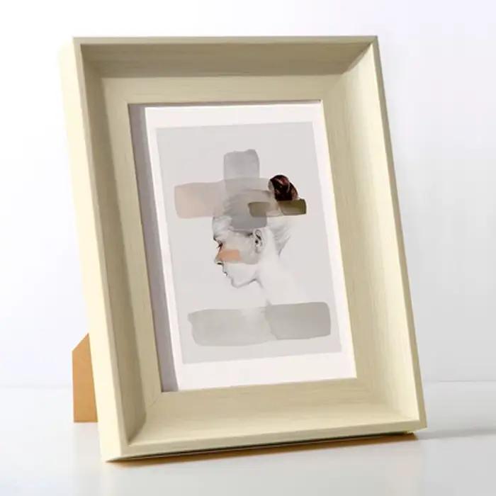 Cadre photo simple pour document en bois