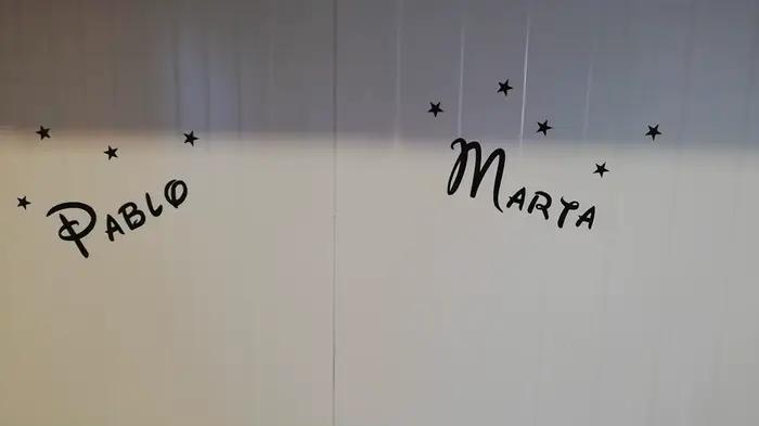 Autocollant mural étoile personnalisé avec nom