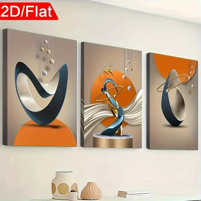 Peintures sur toile encadrées modernes