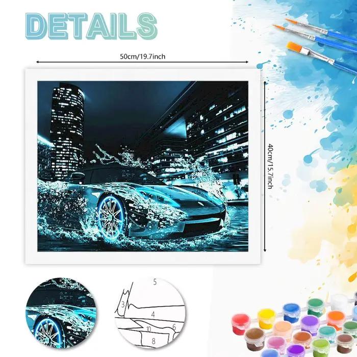 Peinture photo personnalisée par numéros pour adultes sur toile