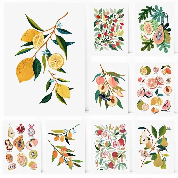 Affiches d'illustration de fruits modernes
