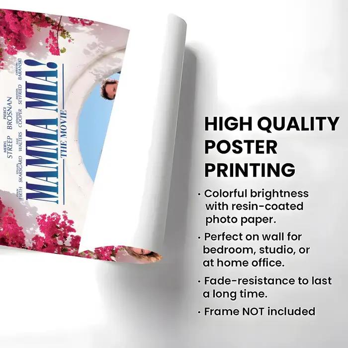 Film Mamma Mia! Affiche autocollante en papier imperméable
