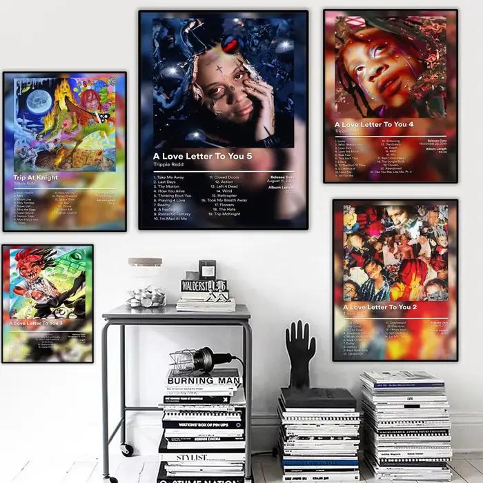 T-Trippie Redd Rapper Cool Painting Calligraphy Canvas Poster Hallway Bedroom Living Room Home Bar Decoration Interior Wall