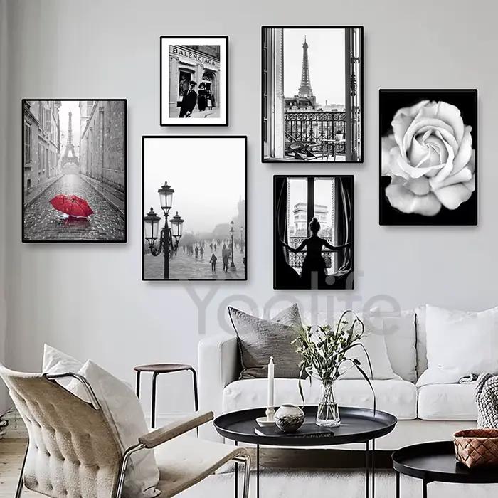 Affiche de photographie de paysage de ville de France