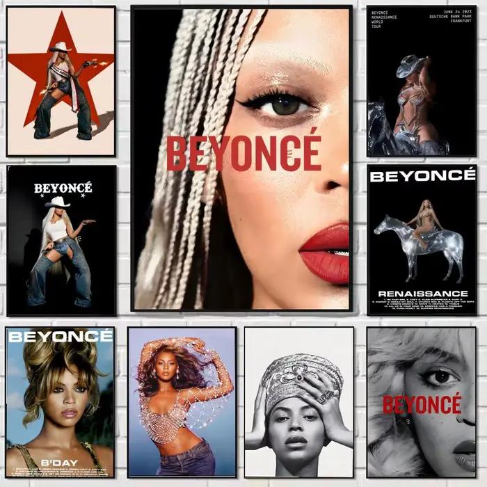 B-Beyonce Renaissance chanteur peinture calligraphie toile affiche: sans plis imperméable Durable tous les espaces décoration murale