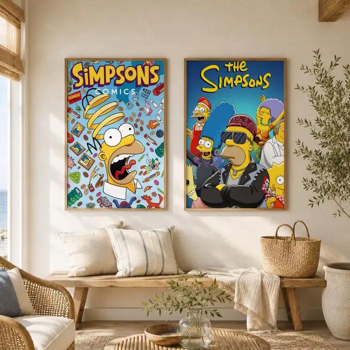 Affiche animée classique Les Simpsons
