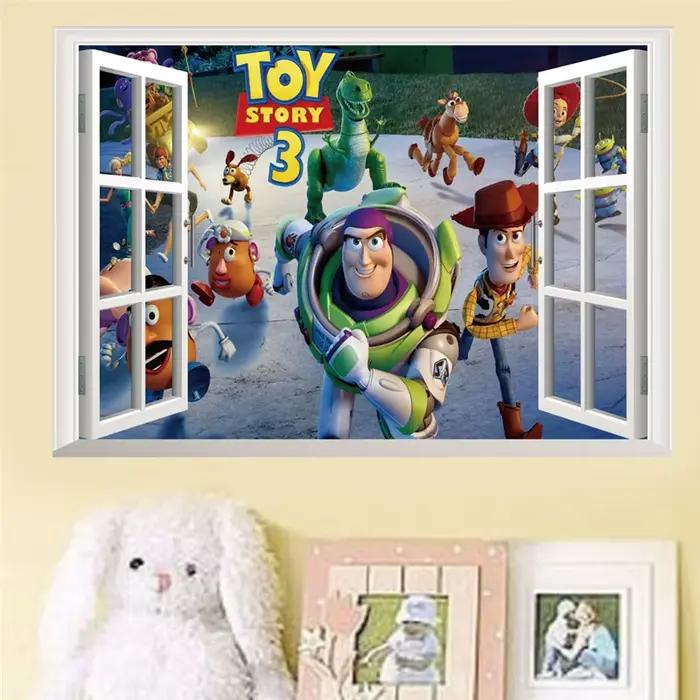 Autocollants muraux de dessin animé Toy Story