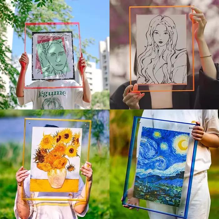 Grand cadre Photo en acrylique pour salon