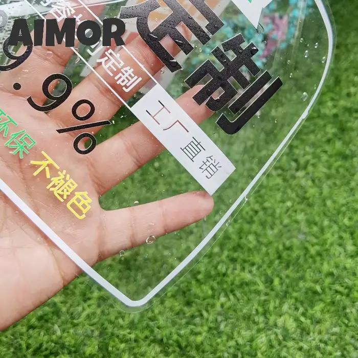 Film publicitaire ultra-transparent pour vitres, impression HD personnalisée, autocollant décoratif pour fenêtres, adhésif électrostatique blanc anti-UV