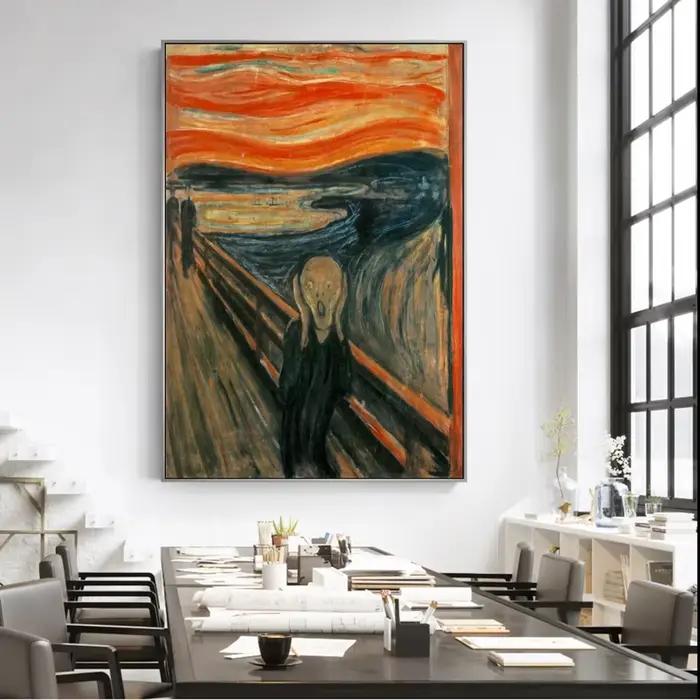 Edvard Munch The Scream Célèbre Toile Art