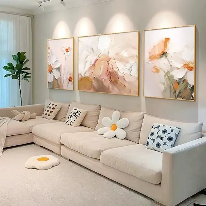 Toile abstraite, peinture à l'huile pure peinte à la main