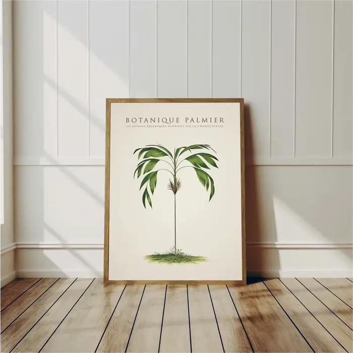 Affiches de palmiers tropicaux et d'arbre de bananier