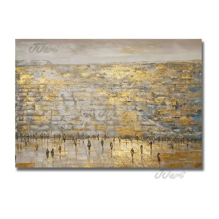 Peinture à l'huile sur toile originale juive