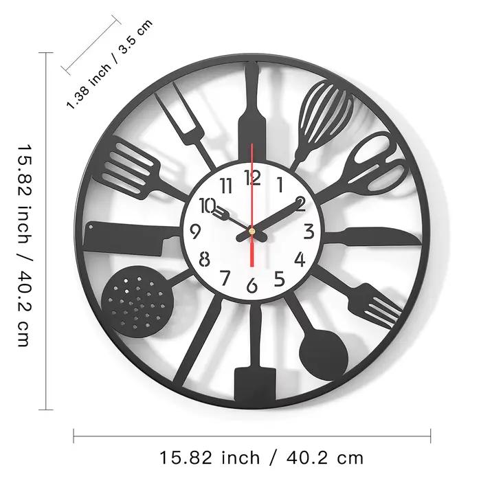 Horloge murale de cuisine de 15