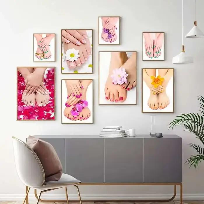 Peinture d'art de toile de mode de manucure