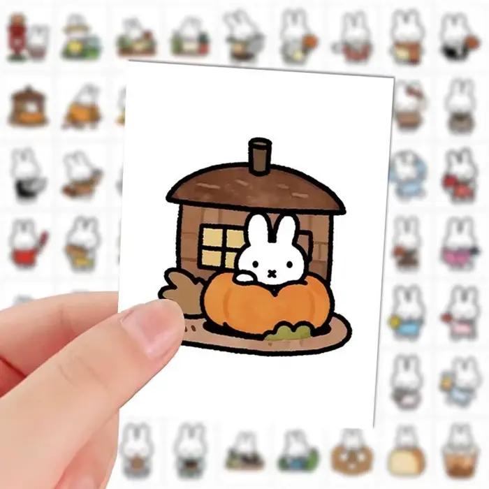 Autocollants Miffy Cartoon Simples et Mignons