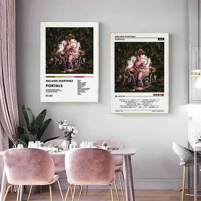 M-Melanie MMartinez 2023 nouvel Album de musique Portals chanteur étoile nordique esthétique Hip Hop affiche toile peinture mur Art décor à la maison