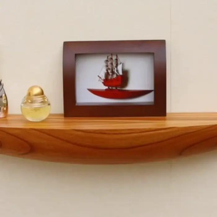 Étagère flottante créative scandinave en bois massif