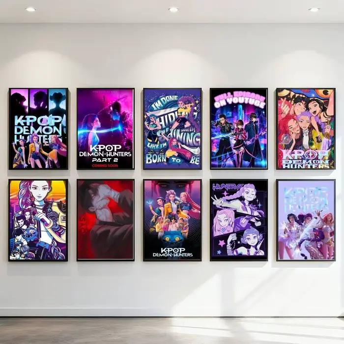 Affiche d'anime K-pop D-Demon Hunters