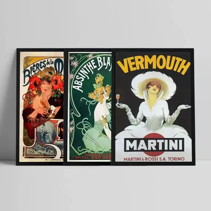 Affiche de vin de Vermouth de Style Vintage