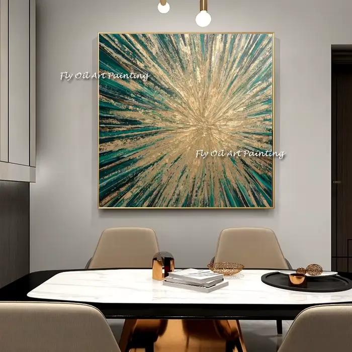 Peinture à l'huile abstraite 100% faite à la main